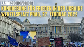 Kundgebung für Frieden in der Ukraine in Prag | LandesEcho vor Ort