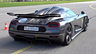 Exposed CARBON Koenigsegg One:1 Start Up & Launch Control Accelerations | *Amazing Sounds*