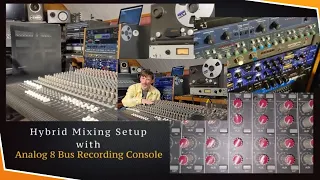 Hybrid Mixing Setup Analog 8 Bus Recording Console