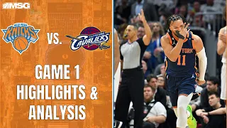 Knicks Get Gutsy Team Win In Cleveland To Take A 1-0 Series Lead Over The Cavs | New York Knicks