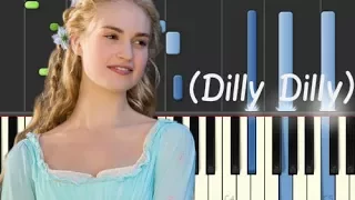 Lavender's blue (Dilly Dilly) - Cinderella (2015) - Piano Tutorial [Synthesia]