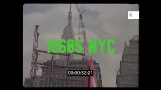 1960s NYC, Construction Site near Empire State Building, 35mm