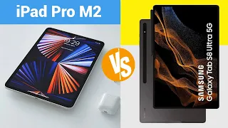 Apple iPad Pro M2 vs Samsung Galaxy Tab S8 Ultra-Can S8 Ultra Beat M2?