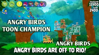 ANGRY BIRDS  👿 GAME |ANGRY BIRDS TOONS CHAMPION