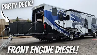 Diesel Motorhome Toy Hauler with 2 Bedrooms and Party Deck!!!! 2023 Newmar Canyon Star