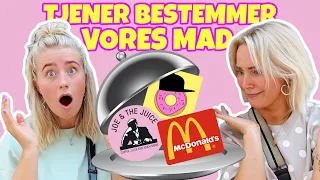 TJENER BESTEMMER VORES MAD EN HEL DAG! ft. Nanna og Max