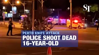 Police shoot dead 16-year-old after knife attack in Perth