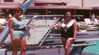 Las Vegas 1961 ~ Swimming at the Stardust, Outside Aku Aku & Outside the Silver Slipper