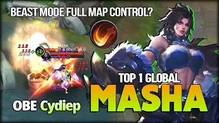 Masha Beast Mode, Insane Move & Attack Speed! Cydiep Top 1 Global Masha - Mobile Legends
