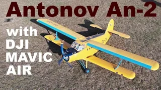 Antonov An-2, scale RC biplane, DJI Mavic Air, 2019