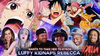 Luffy kidnaps Rebecca ! To Take her to Kyros !  Reaction Mashup