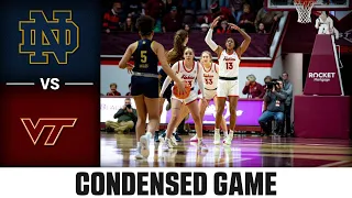 Notre Dame vs. Virginia Tech Condensed Game | 2022-23 ACC Women’s Basketball