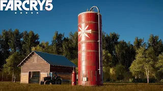 Far Cry 5 All Cult Properties Destroyed Silos (Region Holland Valley John Seed)! 1080P