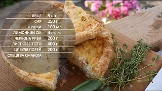Цибулево-рибний пиріг - рецепти Сенічкіна