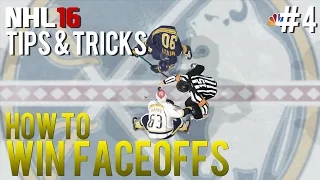 NHL 16: Tips & Tricks #4 - How to Win Faceoffs