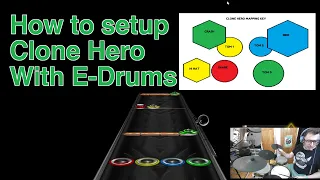 How to setup clone hero with electronic drums