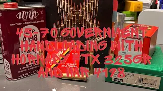 45-70  Government Handloading - Hornady FTX 325gr and IMR4198 load work up.