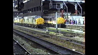 British Rail 1992-Manchester Victoria Rail Tour Specials with class 20, 31, 37, 47, 56, 58 & DMU