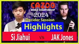 Jak Jones vs Si Jiahui Highlight World Championship 2024 session 2 Decider | #snooker2024   #wst