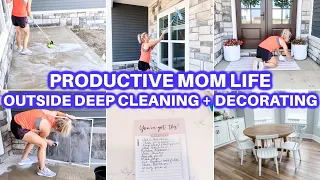 PRODUCTIVE MOM LIFE DEEP CLEAN WITH ME | CLEANING MOTIVATION | HOMEMAKING |HOME DECOR |DEEP CLEANING