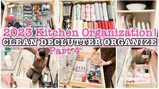 KITCHEN ORGANIZATION IDEAS 2023 | KITCHEN CLEAN DECLUTTER AND ORGANIZE WITH ME | CLEANING MOTIVATION