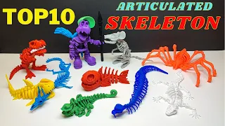 Top 10 Best Skeleton to 3D Print | 3D Printing Articulated Animal Toys