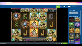 Dawn of Egypt Low Stakes Bonus Big win