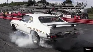 Ram Air GTO Judge v 455 HO GTO - 1/4 Mile Muscle Car Drag Race Video - Road Test TV ®