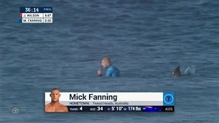 Shark Attacks Surfer Mick Fanning During Competition