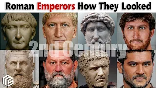 2nd Century Roman Emperors | Realistic Face Reconstruction Using AI and Photoshop