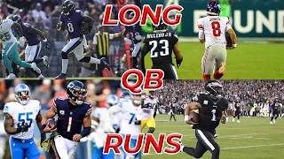 Longest Career Run of Every Starting QB in The NFL