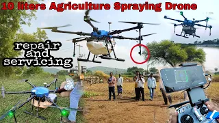 10 liters agriculture drone repair and servicing || sag drones || eft e610s || dronesunny