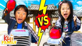 BROTHER vs SISTER Break Brick Challenge!