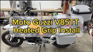 Moto Guzzi V85TT Heated Grip Install