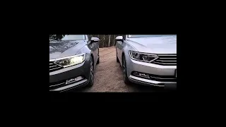 VW Passat b8 led vs halogen #cars #automobile #car #shorts