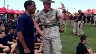 Drill Instructor vs. Poolee (I see tears)