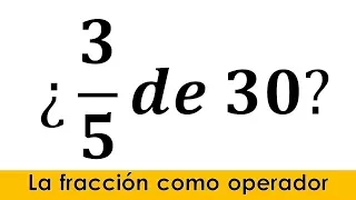 The fraction as operator