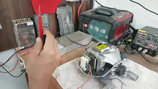 Çamaşır makinesi motoru 12 ve 24 volt ile çalıştırma detaylı anlatım Washing machine engine operatio