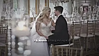 Preston and brianna kissing at their wedding