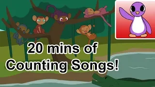 Five Little Monkeys Swinging in the Tree and A LOT more COUNTING Songs