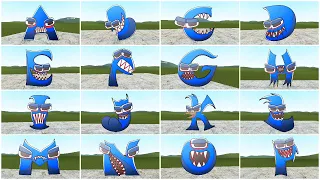 NEW BLUE EVIL ALPHABET LORE (A-Z) FAMILY in Garry's Mod