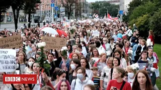 Further protests in Belarus keep up pressure on Lukashenko - BBC News