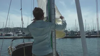 Flaking the Mainsail