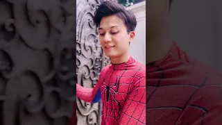 Pregnant Spidergirl Uses Nerf Gun Help Spider Man When Meeting Bad Guy #shorts #funny #spiderman