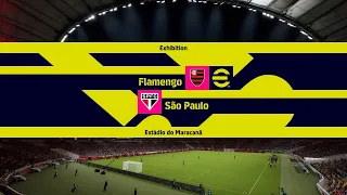 Flamengo vs Sao Paolo FC (EFOOTBALL 2023 PS4 Slim Gameplay)