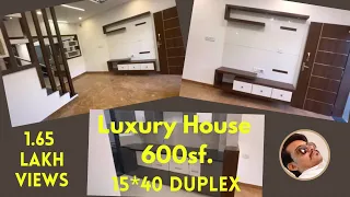 New house for sell ! 15 by 40 duplex ! Luxury house 600sf. Planing !  Indore property ! 15*40 ! Ep50