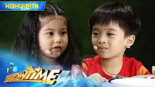 Argus and Kelsey imitate a scene from the movie 'Kasal, Kasali, Kasalo' | It’s Showtime