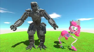 MECHAGODZILLA 2021 vs MOMMY LONG LEGS - Animal Revolt Battle Simulator.