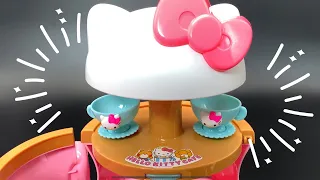 12 Minutes Satisfying with Unboxing Hello Kitty Teapot Cafe ASMR (no music)