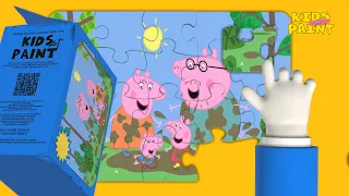 3D PUZZLES for Kids PEPPA PIG 🔴 Cобираем Пазл Свинка Пеппа